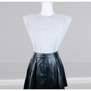 Paperoc Size L Grey Scoop Neck Blouse